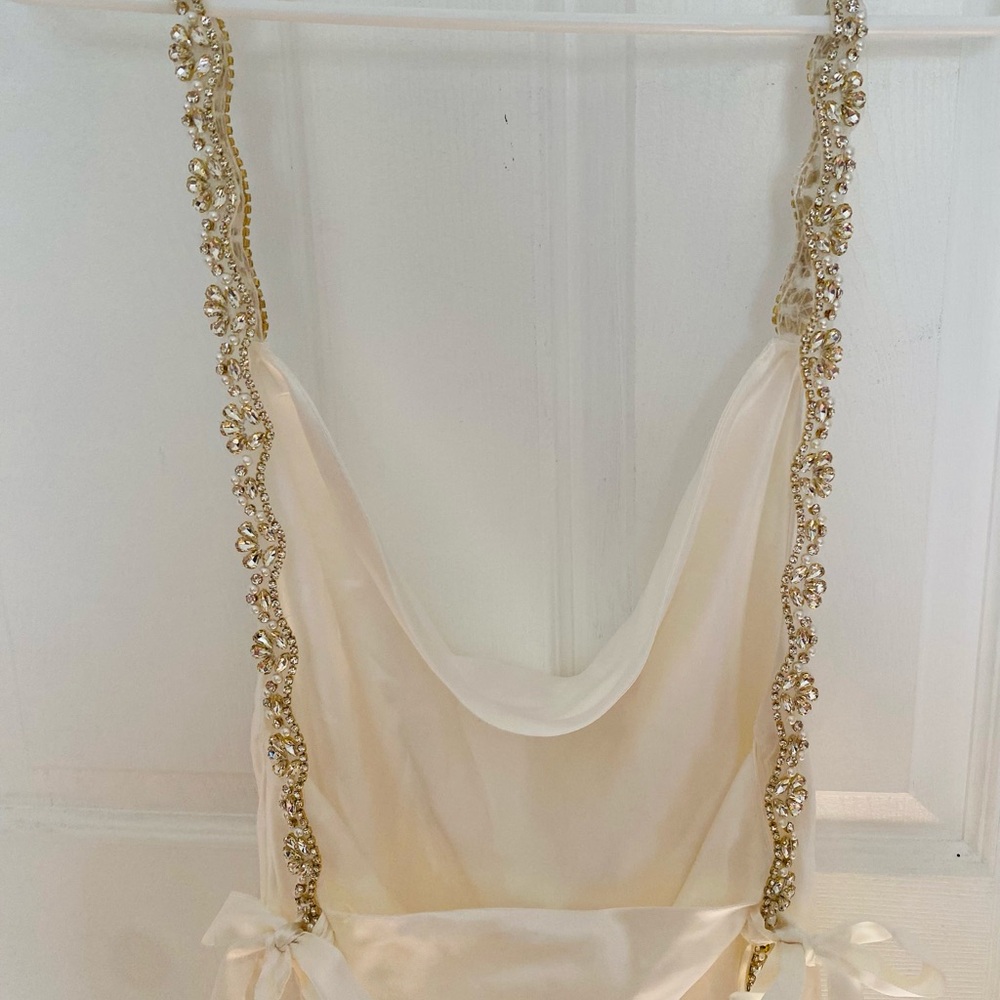 Sisters The Label Sofia Mini Dress in Pearl Silk - Picture 4 of 9